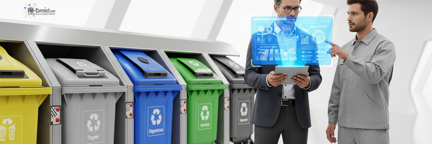 Abfallbeauftragter überwacht Entsorgung Kontrolle und Nachhaltigkeit im Facility Management