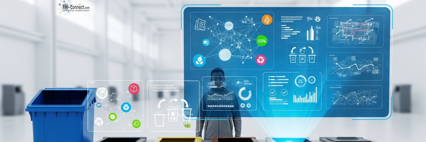 Entsorgung organisiert Abfalltrennung Transport und Recycling im Facility Management