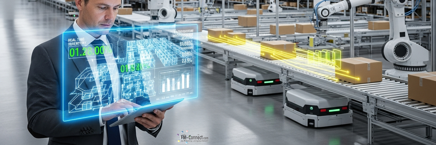 Leitung Logistik koordiniert Transport, Lagerung und Materialfluss im Facility Management