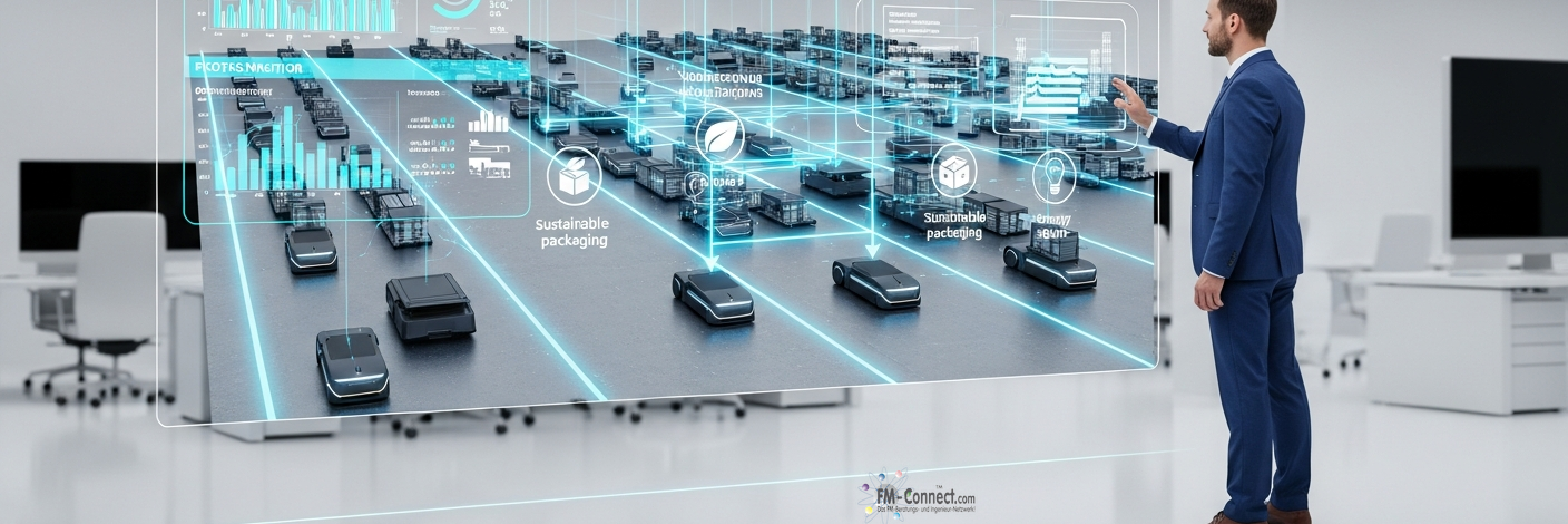Logistikplanung optimiert Prozesse Nachhaltigkeit und Materialflüsse im Facility Management