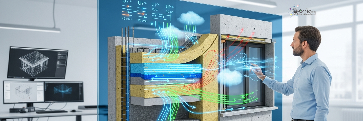Planung Bauphysik analysiert Gebäudeparameter und unterstützt Bauplanung im Facility Management