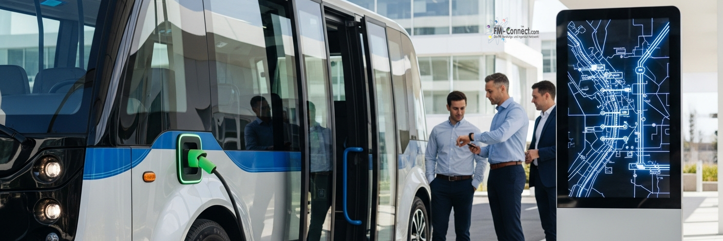 Shuttle Services Mobilitätsdienstleister Transportlösungen für Mitarbeitende zwischen Standorten